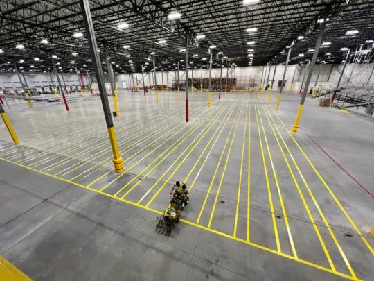 Warehouse Line Striping - Industrial Floor Marking