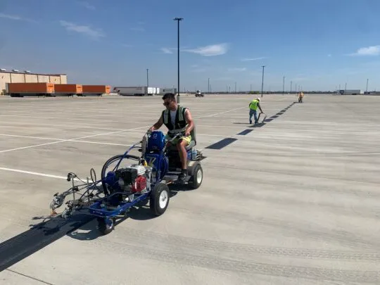 Warehouse Line Striping - Warehouse Safety Zone Marking