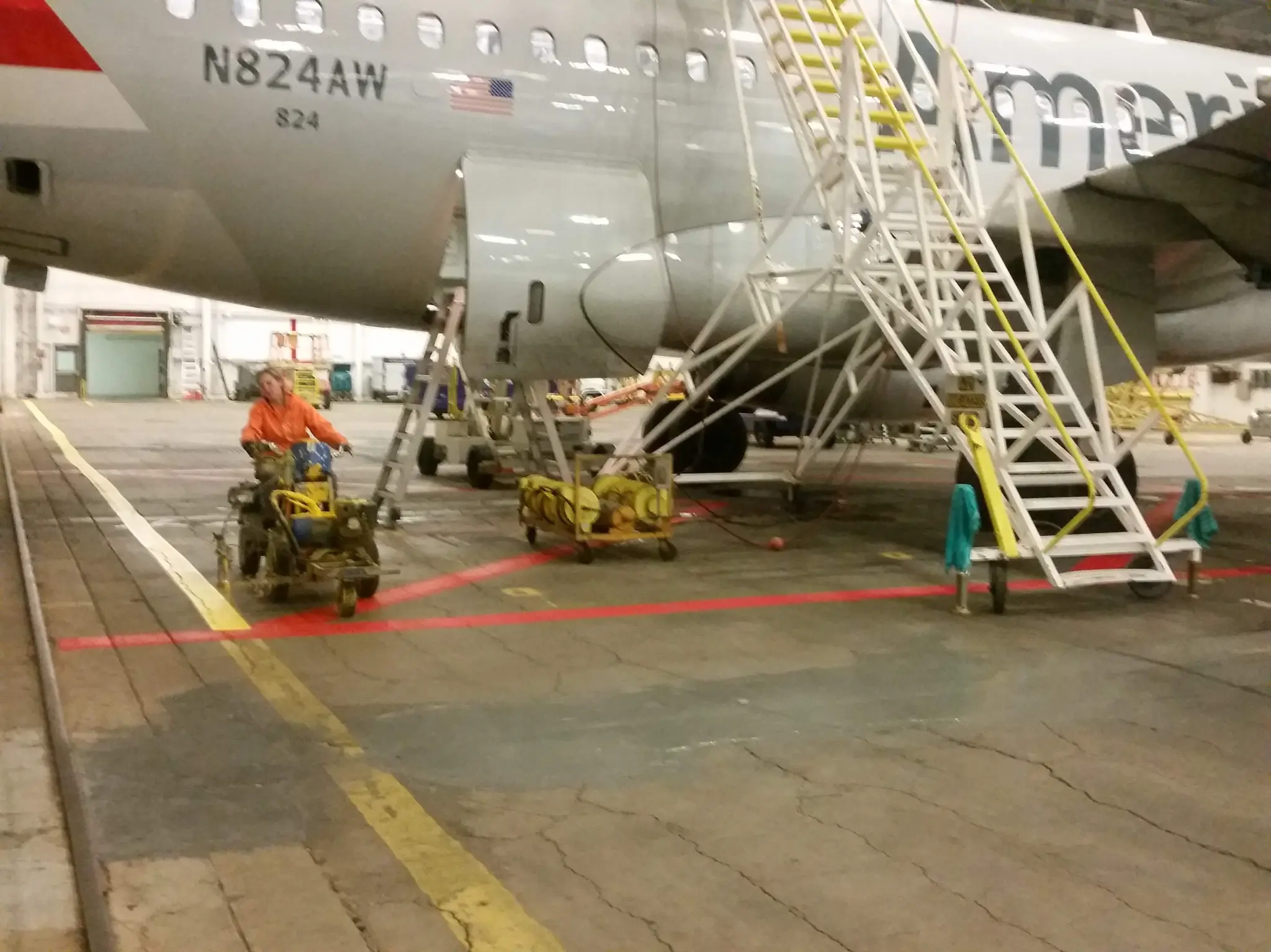 Warehouse Line Striping - Epoxy Floor Line Striping
