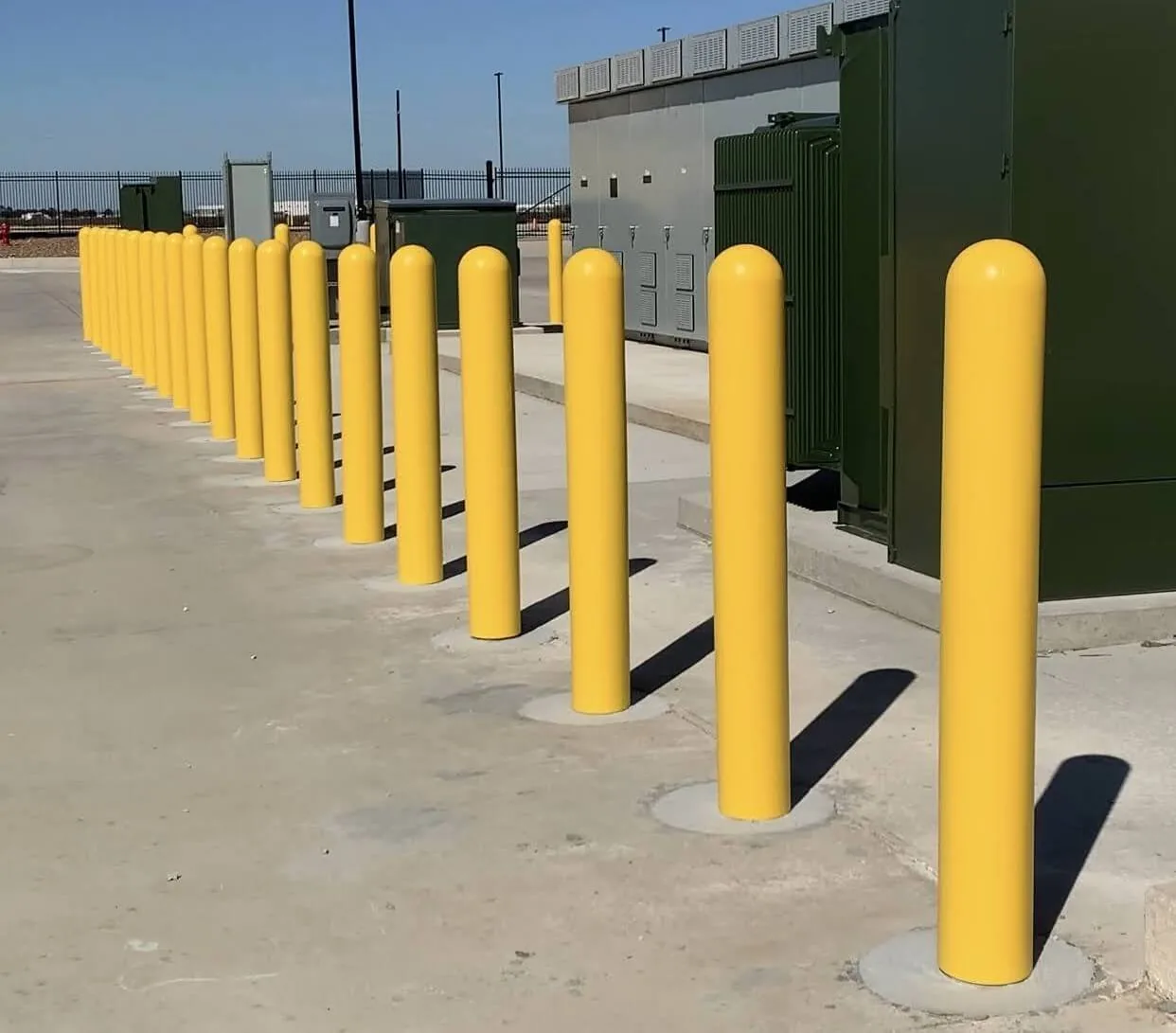 Warehouse Line Striping - Bollard & Wheel Stop Installation