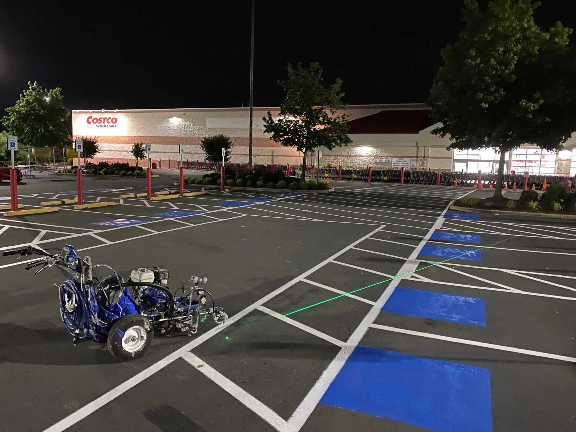 Warehouse Line Striping - Costco Parking Lot Striping