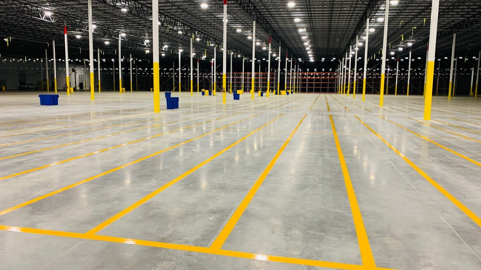 Warehouse Line Striping - Warehouse Safety Zone Marking
