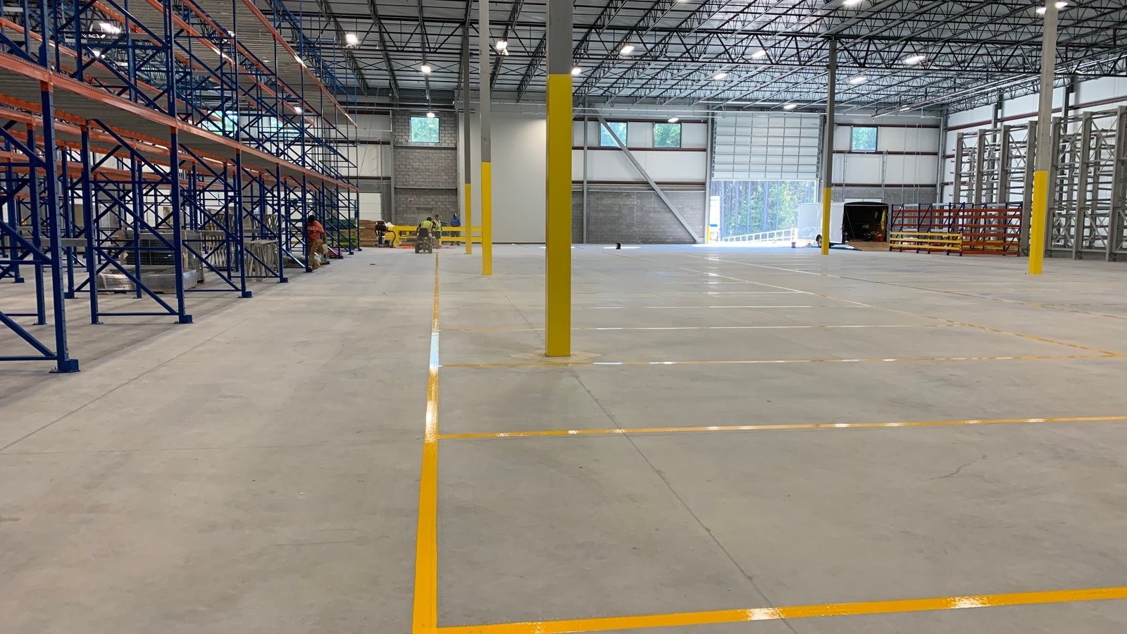 Warehouse Line Striping - Loading Dock Line Marking