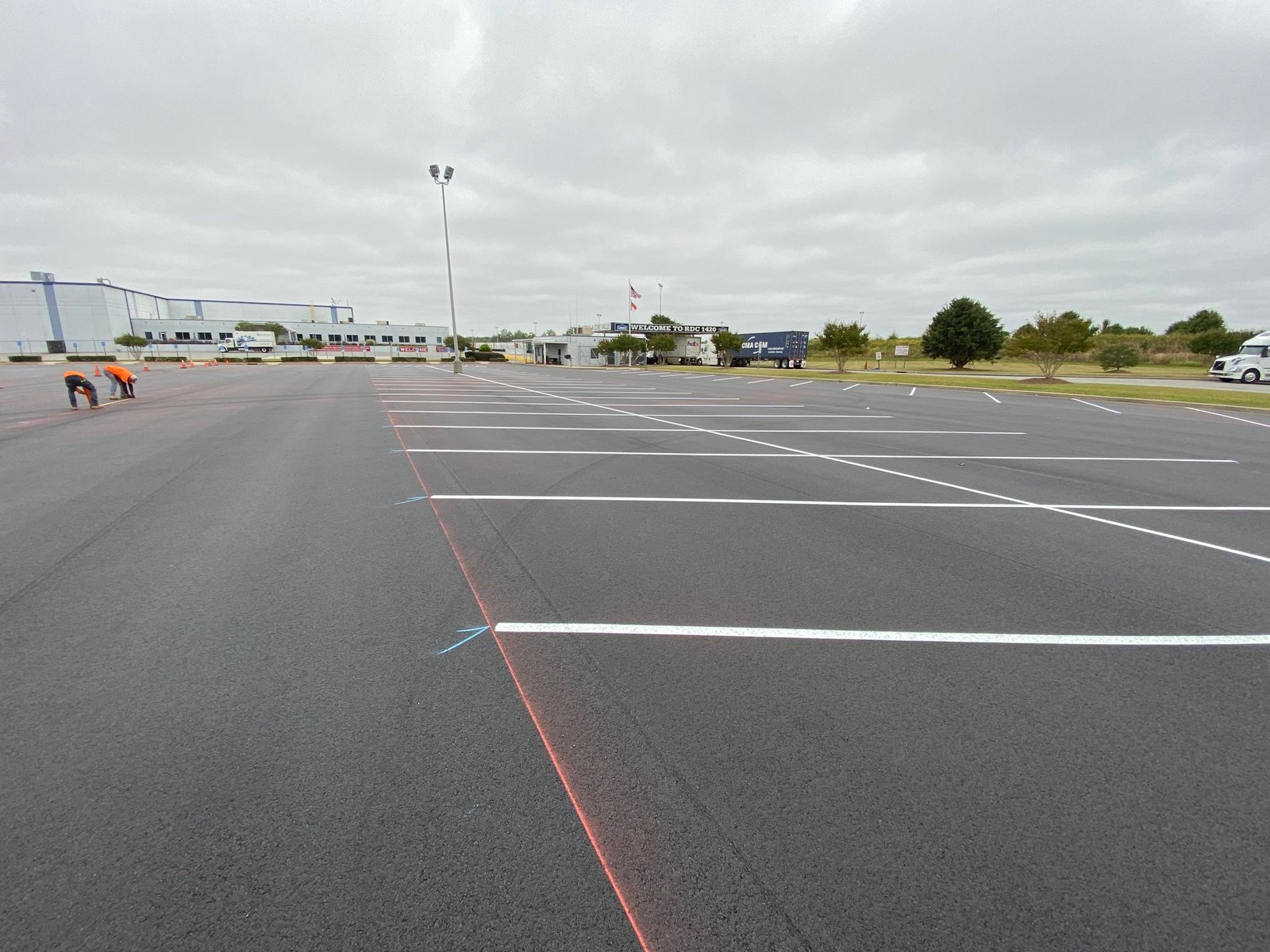 Warehouse Line Striping - Warehouse Floor Grid Marking