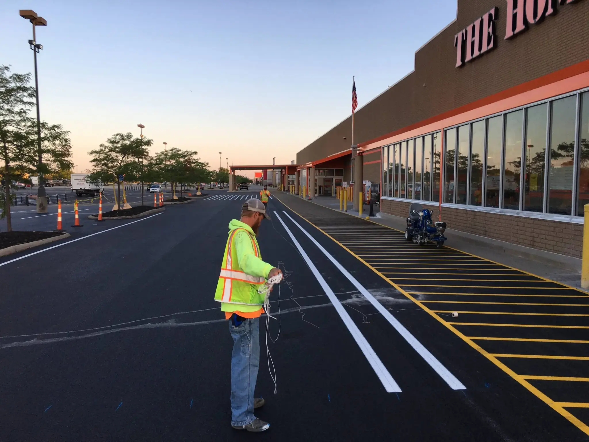 Warehouse Line Striping - Parking Stall Striping