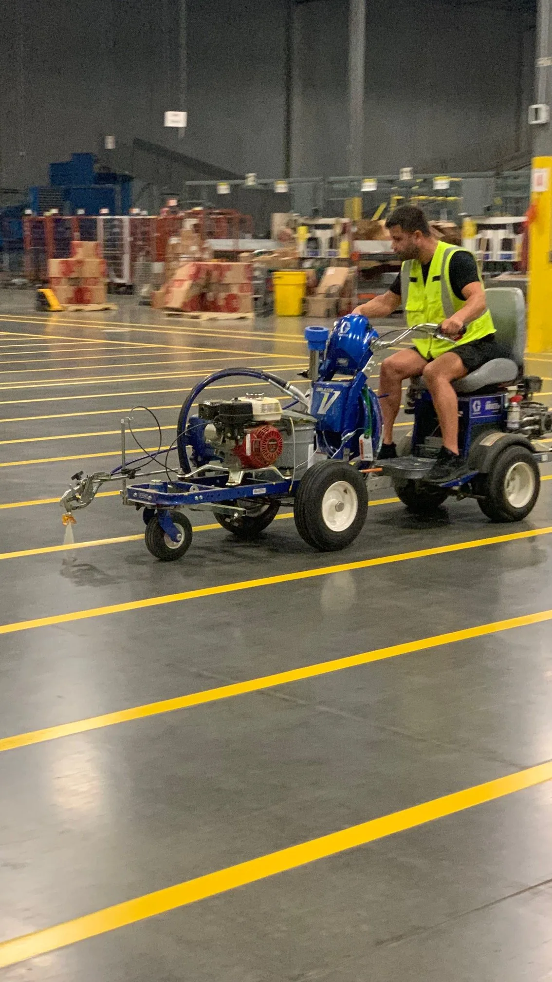 Warehouse Line Striping - Cold Storage Floor Marking