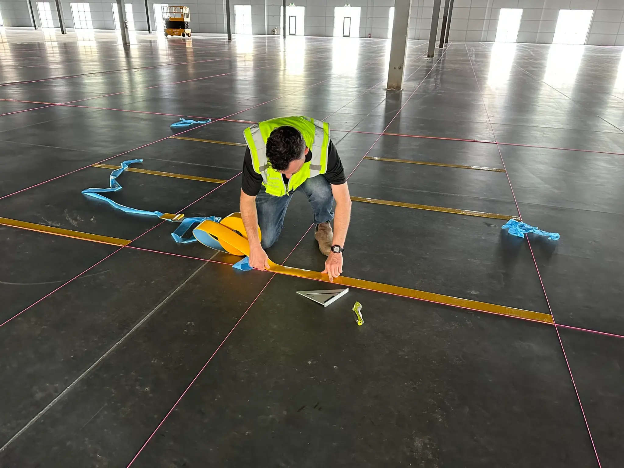 Warehouse Line Striping - Cross-Dock Facility Marking