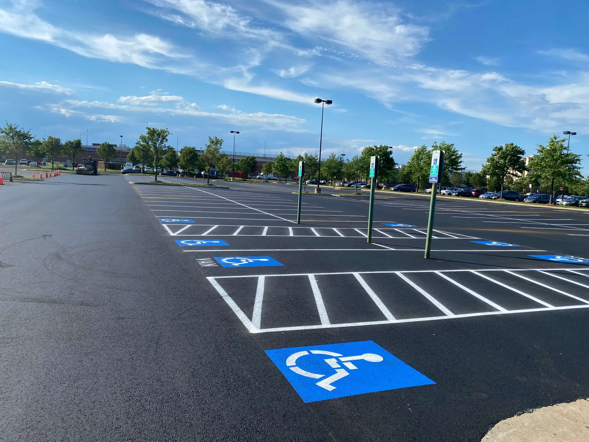 Warehouse Line Striping - Emergency Exit Path Marking