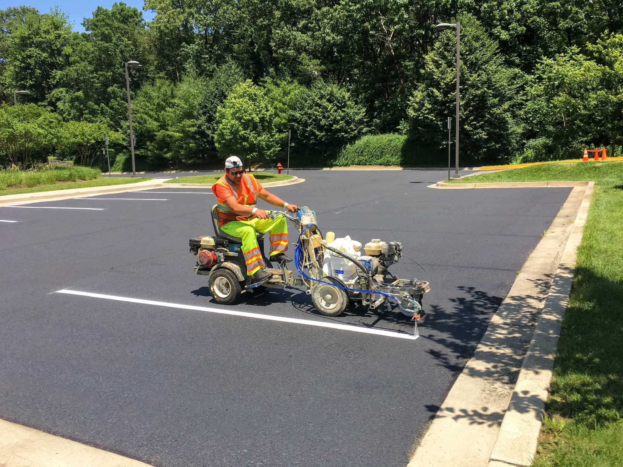 Warehouse Line Striping - Pedestrian Walkway Striping