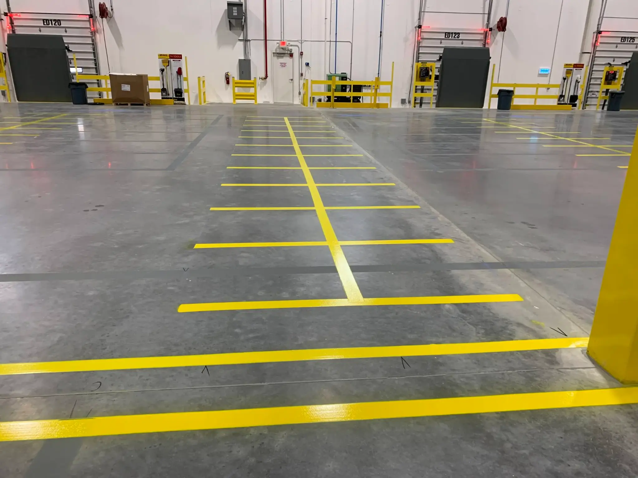Warehouse Line Striping - Parking Stall Striping