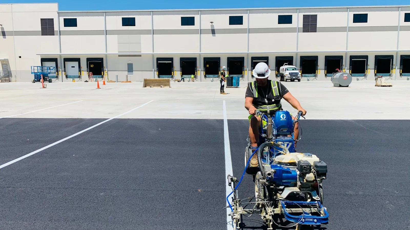 Warehouse Line Striping - Fire Lane Marking