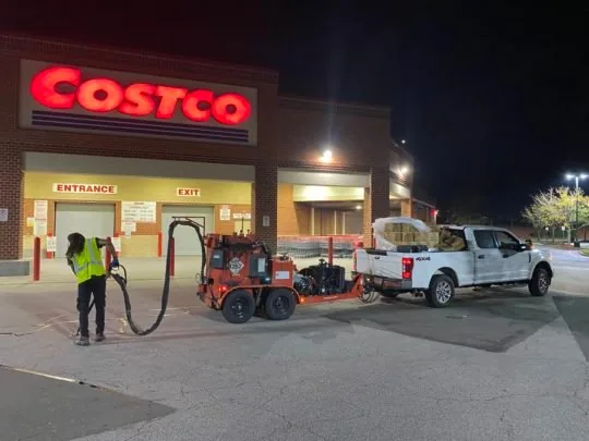 Warehouse Line Striping - Costco Parking Lot Striping