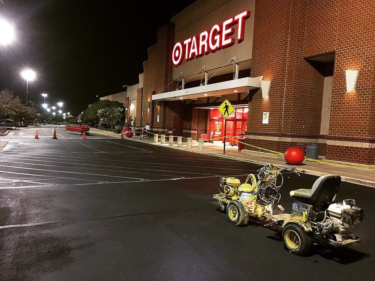 Warehouse Line Striping - Target Store Striping