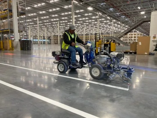 Warehouse Line Striping - Warehouse Floor Striping