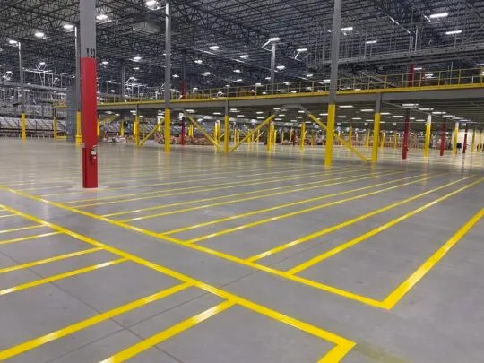 Boost Safety & ROI with Expert Warehouse Floor Striping in Wilmington, NC