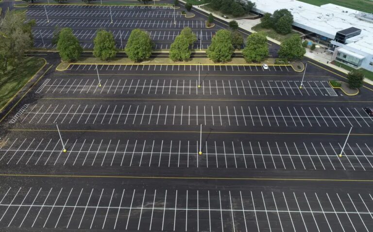 How Does Parking Lot Line Striping Improve Safety in Kannapolis, NORTH?