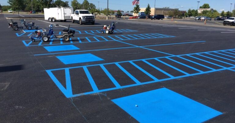 Expert Parking Lot Line Striping Services in Apex North