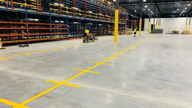 Boost Safety & ROI with Expert Warehouse Floor Striping in Leland, NC