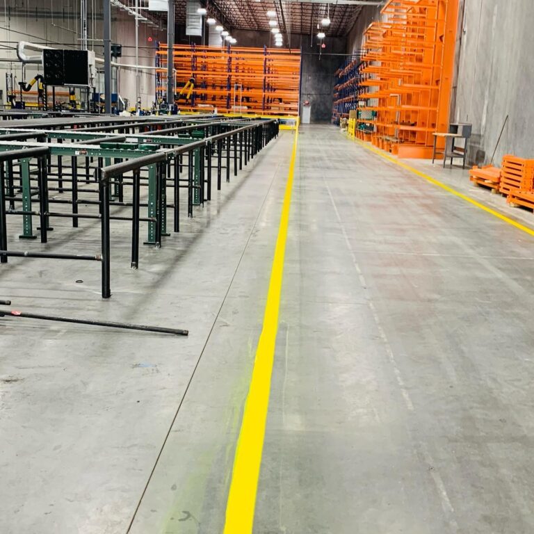 Boost Safety and ROI with Expert Warehouse Floor Striping in Fort Mill, SC