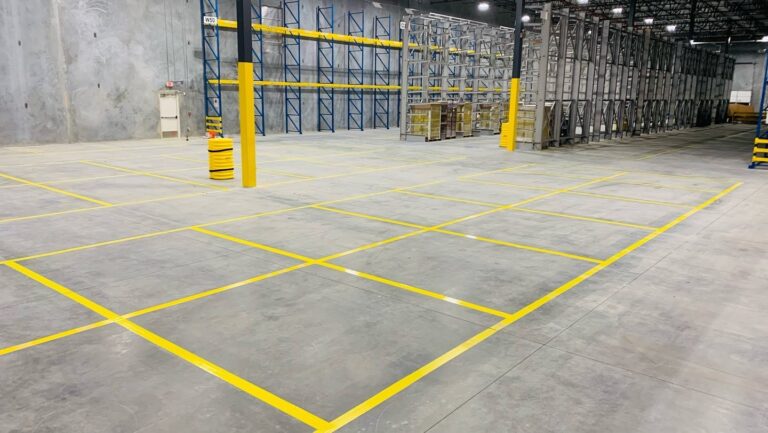 Warehouse Floor Striping and Safety Marking Services in Holly Springs NC