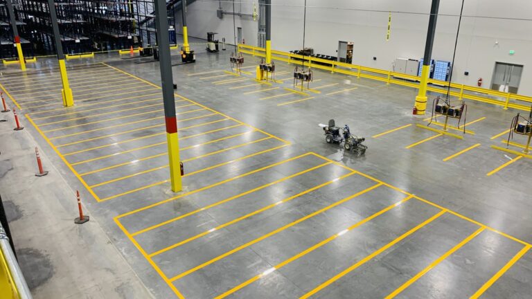 Boost Warehouse Safety and ROI with Expert Floor Striping in Henderson NC