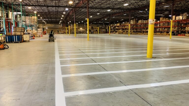 How Does Warehouse Floor Striping Improve Safety in Graham, NC?