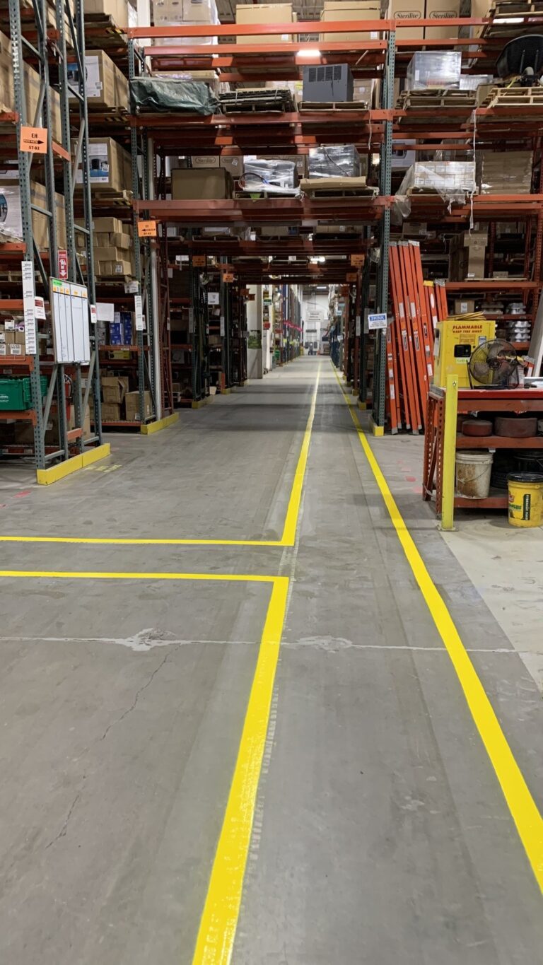 Warehouse Floor Striping and Safety Marking Services in Elon NC