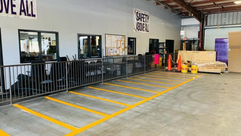 Improve Warehouse Safety with Expert Floor Striping and Marking in Cayce SC