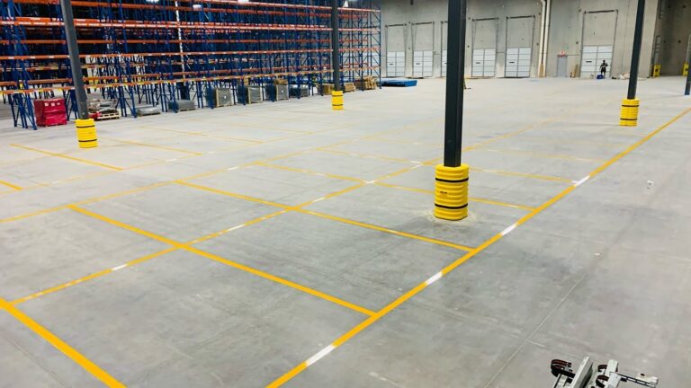 Boost Warehouse Safety & Compliance with Expert Floor Striping in Weddington NC